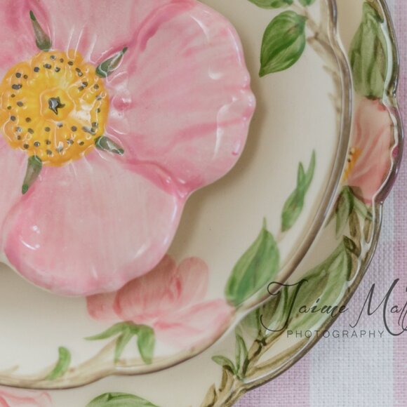 4 (Four) Franciscan Desert Rose Bread Plates - Picture 2 of 3